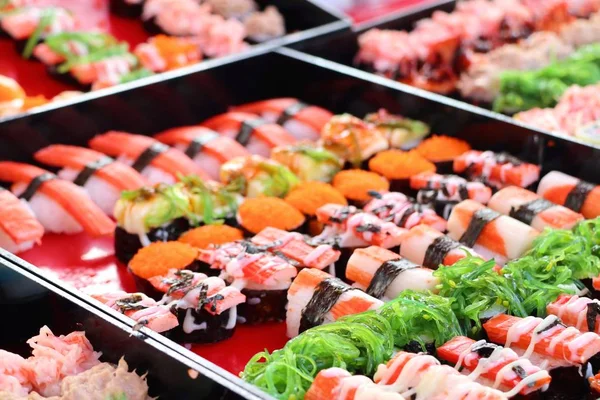 Sushi Pouliční Stánky Jídlem — Stock fotografie