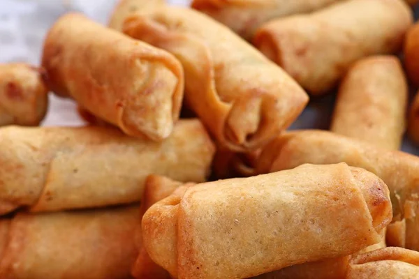 Spring Rolls Street Food — Stock Photo, Image