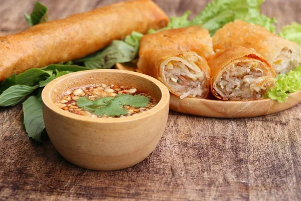 Spring Roll Dipping Sauce — Stock Photo, Image