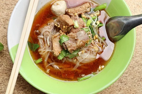 Sopa Cerdo Estofada Con Albóndigas — Foto de Stock