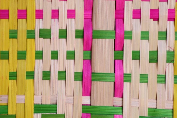 Handmade weave fan from bamboo
