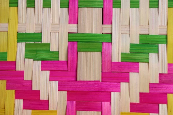 Handmade weave fan from bamboo