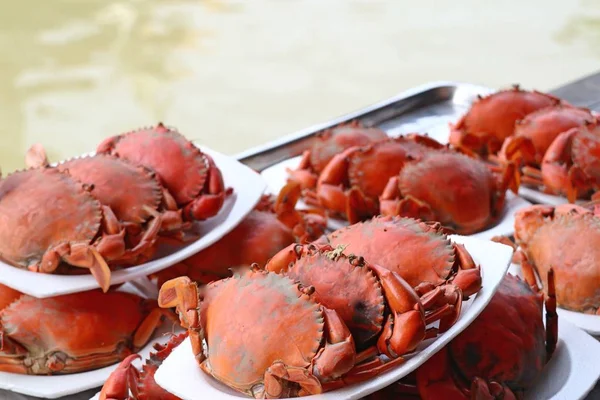 Steamed Crab Street Food — Stock Photo, Image