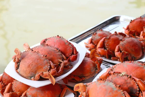 Steamed Crab Street Food — Stock Photo, Image