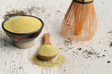 Kibrit yeşil çay tozu