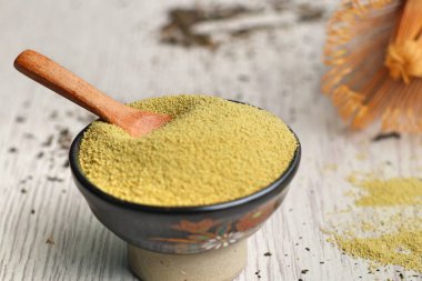 Kibrit yeşil çay tozu