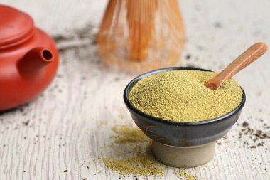 Kibrit yeşil çay tozu