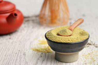 Kibrit yeşil çay tozu