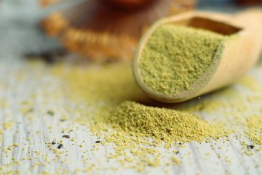 Kibrit yeşil çay tozu