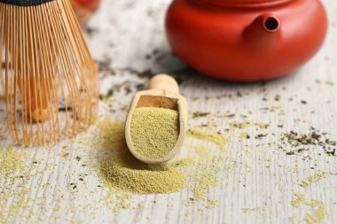 Kibrit yeşil çay tozu