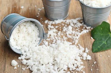 Beyaz tuz yığını