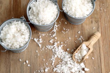 Beyaz tuz yığını