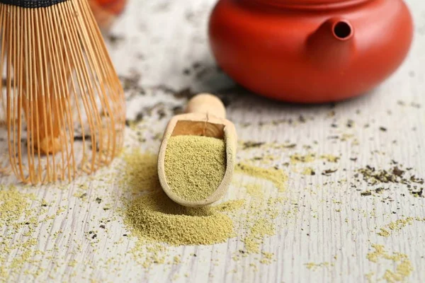 Kibrit yeşil çay tozu