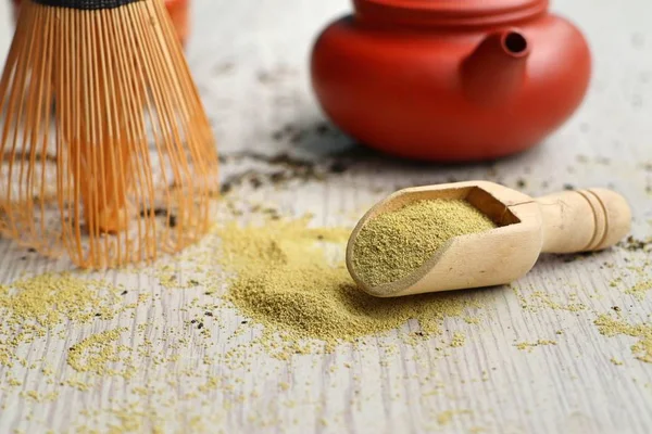 Kibrit yeşil çay tozu