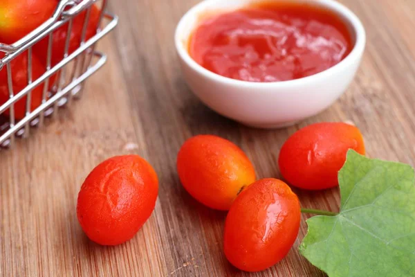 Fresh Tomatoes Sauce — Stock Photo, Image