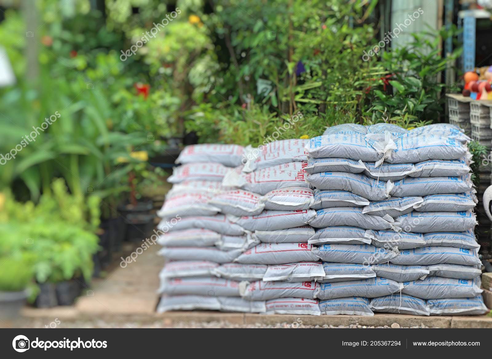 Bags Garden Soil Sale Stock Photo C Oilslo