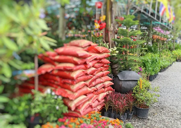 Bolsas Tierra Jardín Venta —  Fotos de Stock