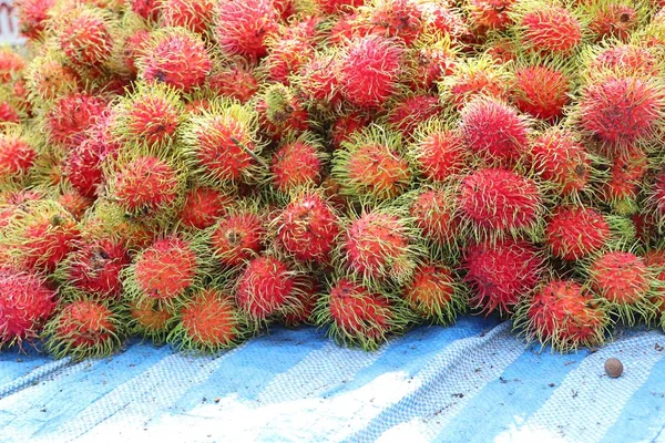 Rambutan Comida Rua — Fotografia de Stock