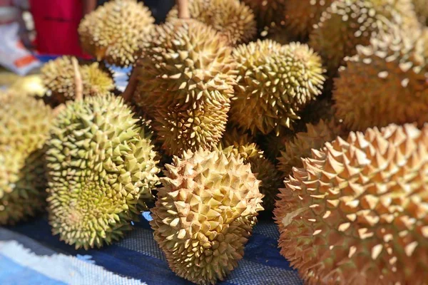 Buah Durian Jalan Makanan — Stok Foto