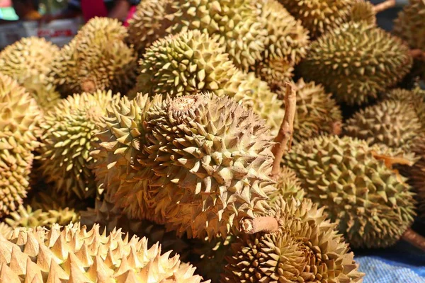 Durian Owoców Sprzedawcy Uliczni — Zdjęcie stockowe