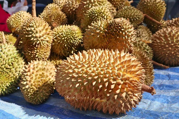 Fruta Durian Comida Calle — Foto de Stock