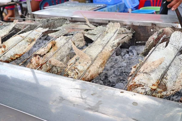 Fish grilled salt at street food