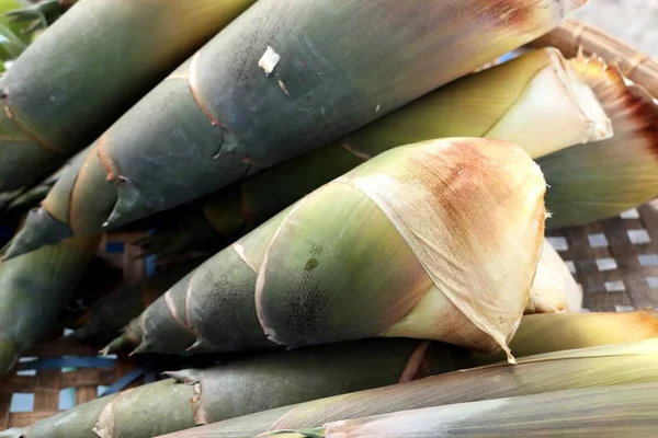 Filmare Bambus Mâncarea Stradală — Fotografie, imagine de stoc