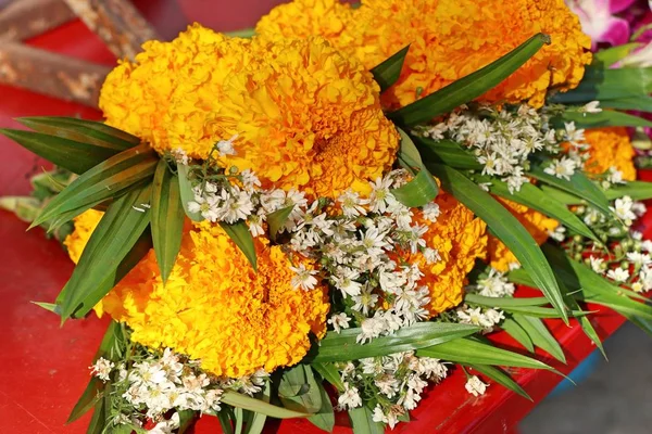 Marigold Blomst Markedet – stockfoto