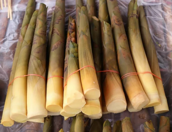 Bambu Atirar Comida Rua — Fotografia de Stock