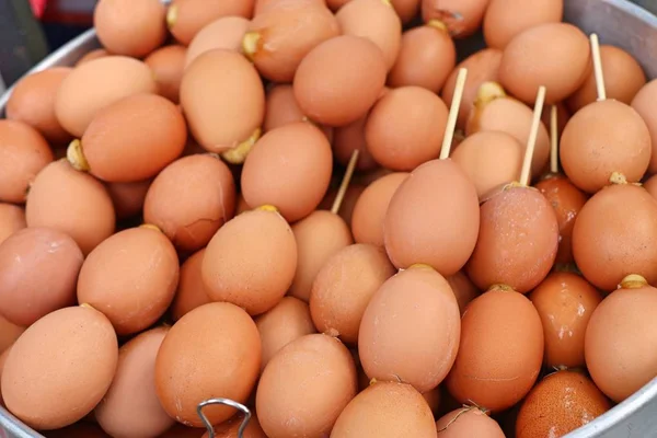 Grilled Egg Street Food — Stock Photo, Image