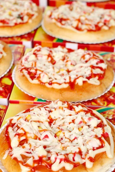 Pizza Allo Street Food — Foto Stock