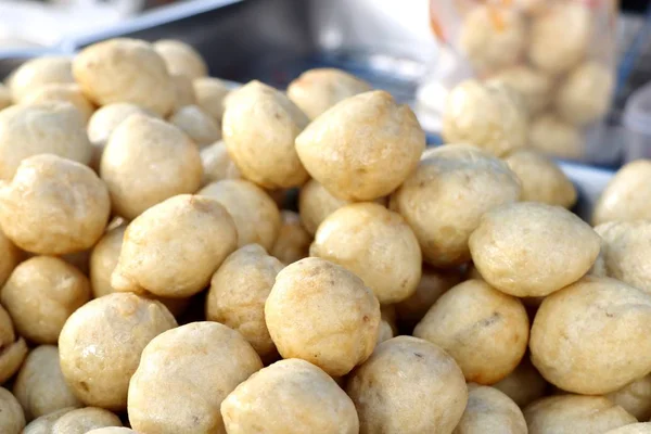 Almôndegas Fritas Comida Rua — Fotografia de Stock