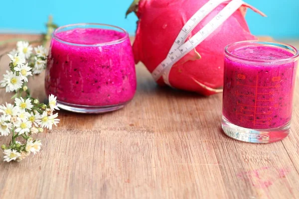 Suc Fructe Dragon Smoothies — Fotografie, imagine de stoc