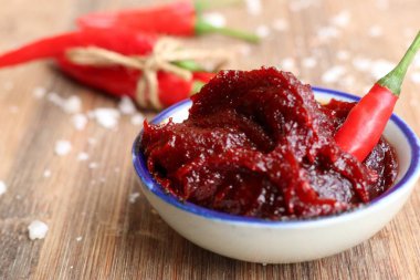 Kore kırmızı biber sosu - pastadır