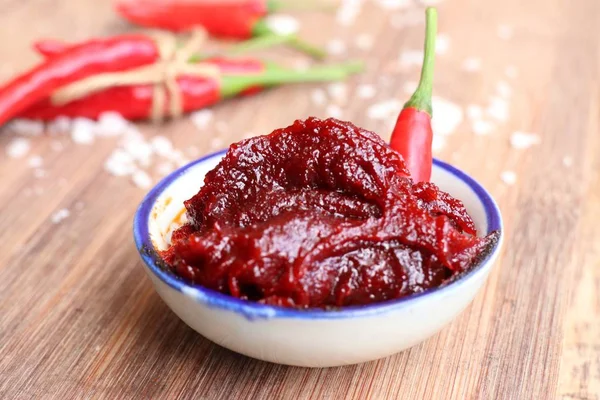 Koreanische Rote Chilisoße Kochujang — Stockfoto