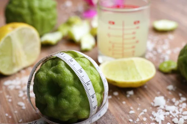 Kaffir Limette Und Zitrone — Stockfoto