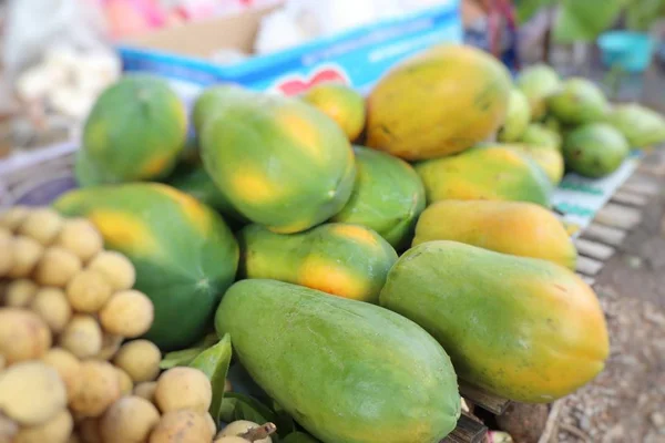 Papaya Straat Eten — Stockfoto