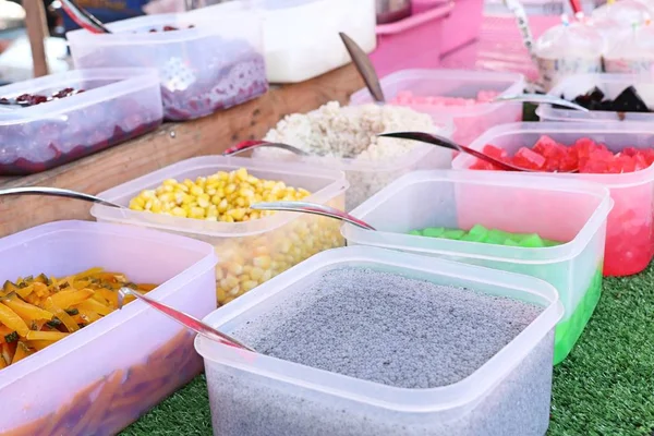 Dolci Mix Tailandesi Mercato — Foto Stock