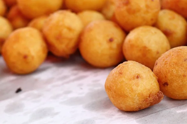 Gebratene Süßkartoffeln Beim Streetfood — Stockfoto