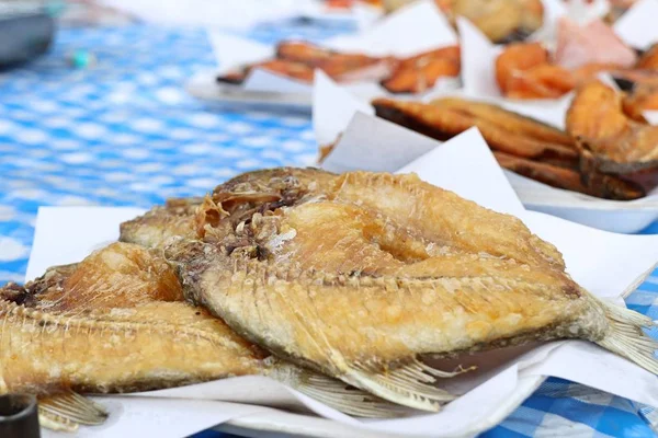 Peixe Frito Comida Rua — Fotografia de Stock