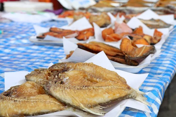 Peixe Frito Comida Rua — Fotografia de Stock