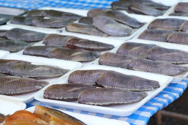 Peixe Seco Mercado — Fotografia de Stock