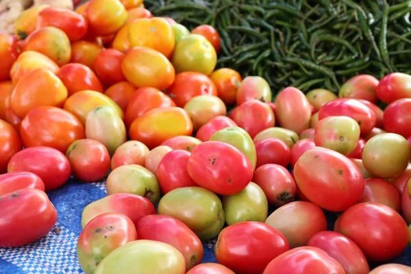 Verse Tomaten Markt — Stockfoto