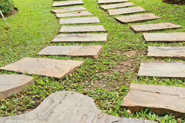 Stenen Pad Tuin — Stockfoto