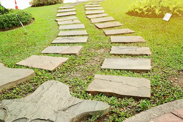 Stenen Pad Tuin — Stockfoto