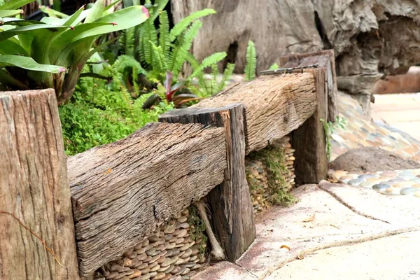 Vieja Silla Madera Parque — Foto de Stock