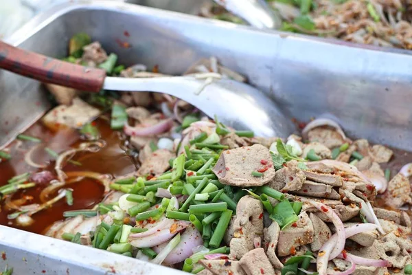 Thai Salade Viande Hachée Épicée — Photo