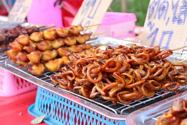 Grilled Chicken Street Food — Stock Photo, Image