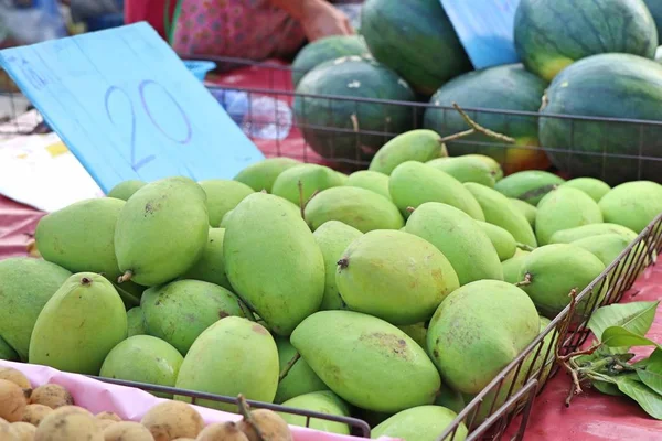 Syrové Mango Pouliční Stánky Jídlem — Stock fotografie