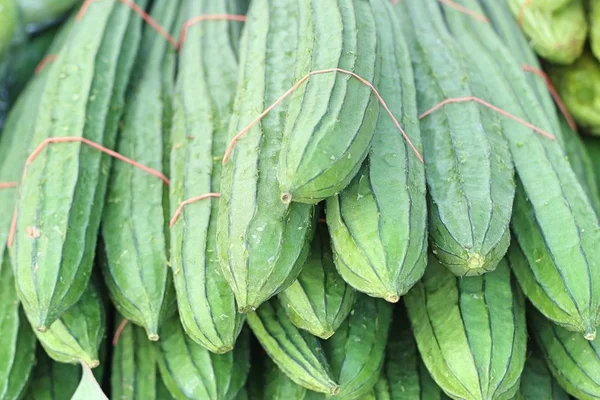 Luffa Fresca Mercado —  Fotos de Stock